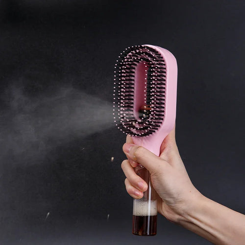 2in1 Sprayer Comb Detangling Scalp Massage Hairbrush with Spray Bottle Essential Oil Water Mist Spray Brush Anti-static Autumn Just Fit In Global